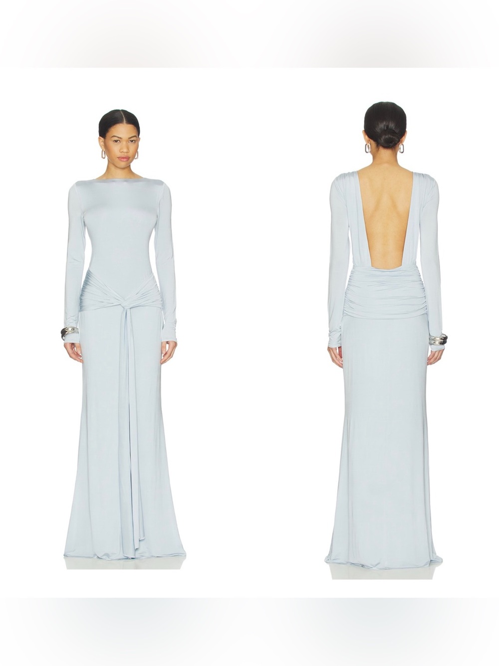 NWT NBD YARA Gown in Icy Blue